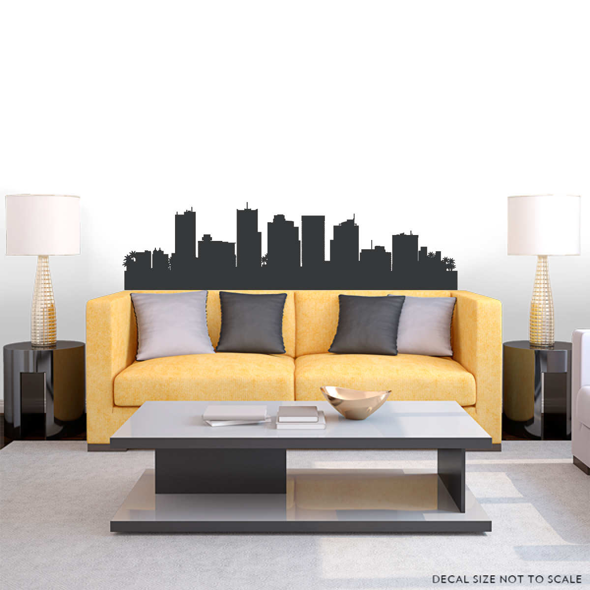 Phoenix Arizona Skyline Vinyl Wall Decal Sticker