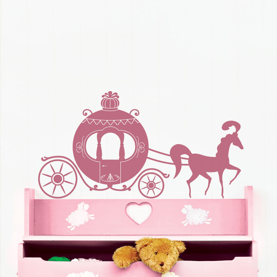 Princess Carriage Wall Decal