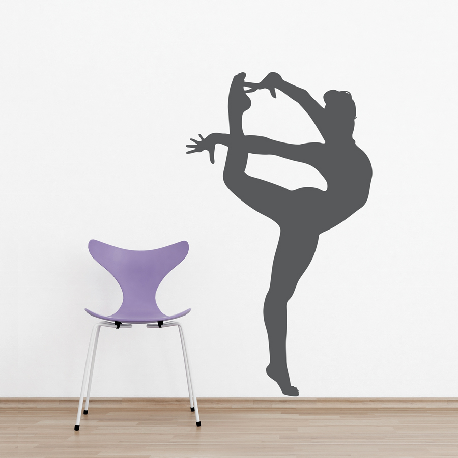 Gymnast Silhouette Wall Decal 7491