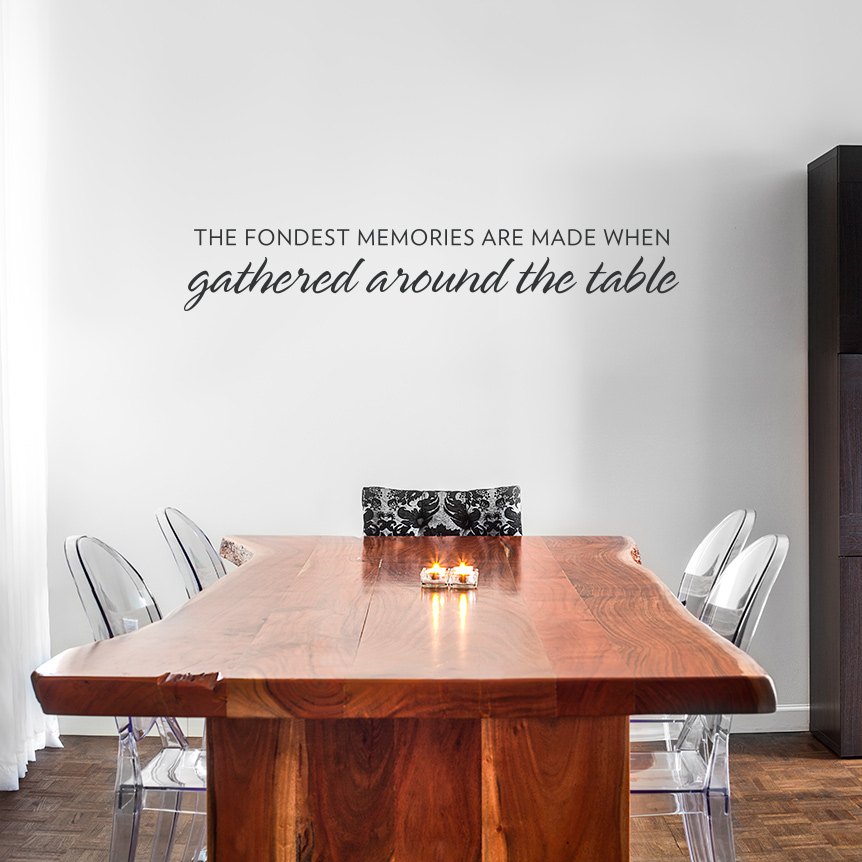 Fondest Memories Wall Quote Decal