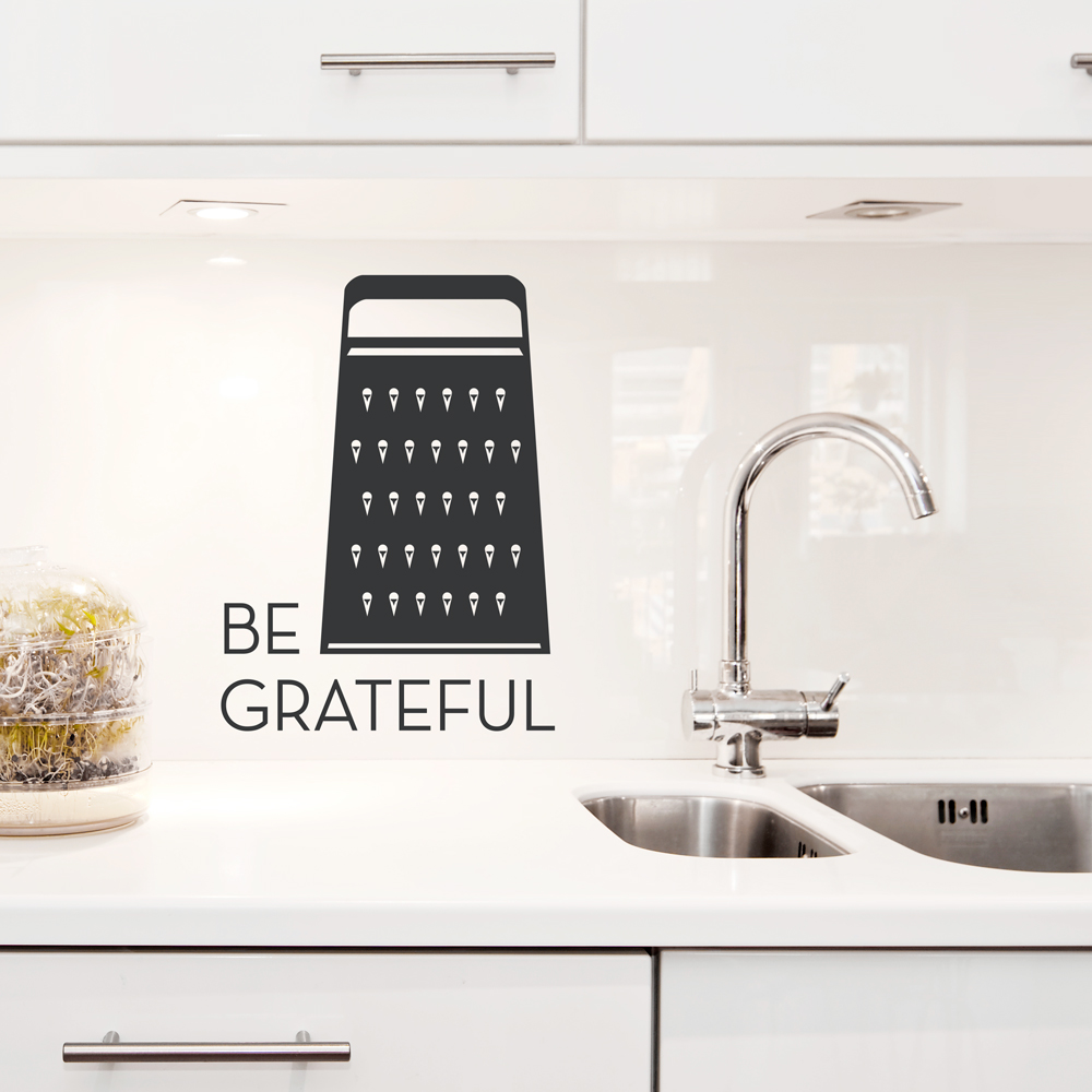 Be 'Grate'ful - Kitchen Wall Decor Cheese Grater