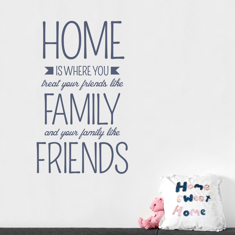 Home Is WhereWall Quote Decal