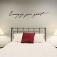 Energize wall decal quote