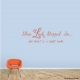 Then luck stepped in wall decal quote