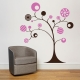 Whimsical Candy Circle Tree Wall Art Decal