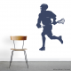 Lacrosse Player Wall Art Decal